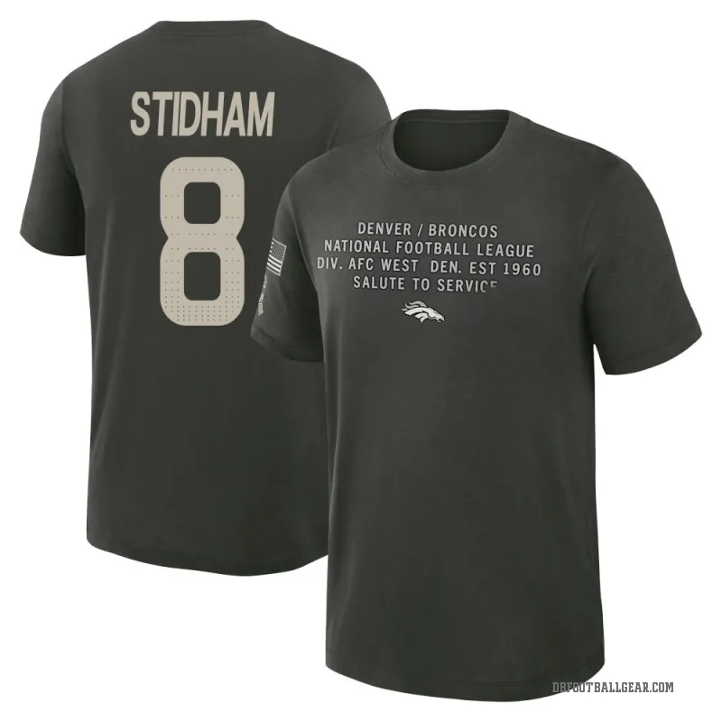 Jarrett Stidham Youth Green Denver Broncos Dark/ 2025 Salute to Service Sideline Slub T-Shirt