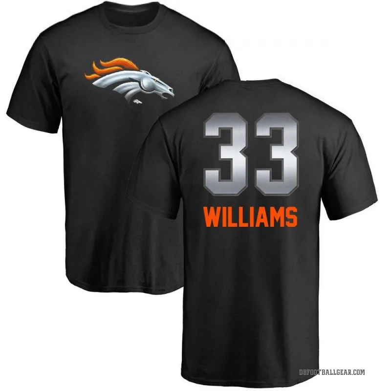 Javonte Williams Men's Black Denver Broncos Midnight Mascot T-Shirt -