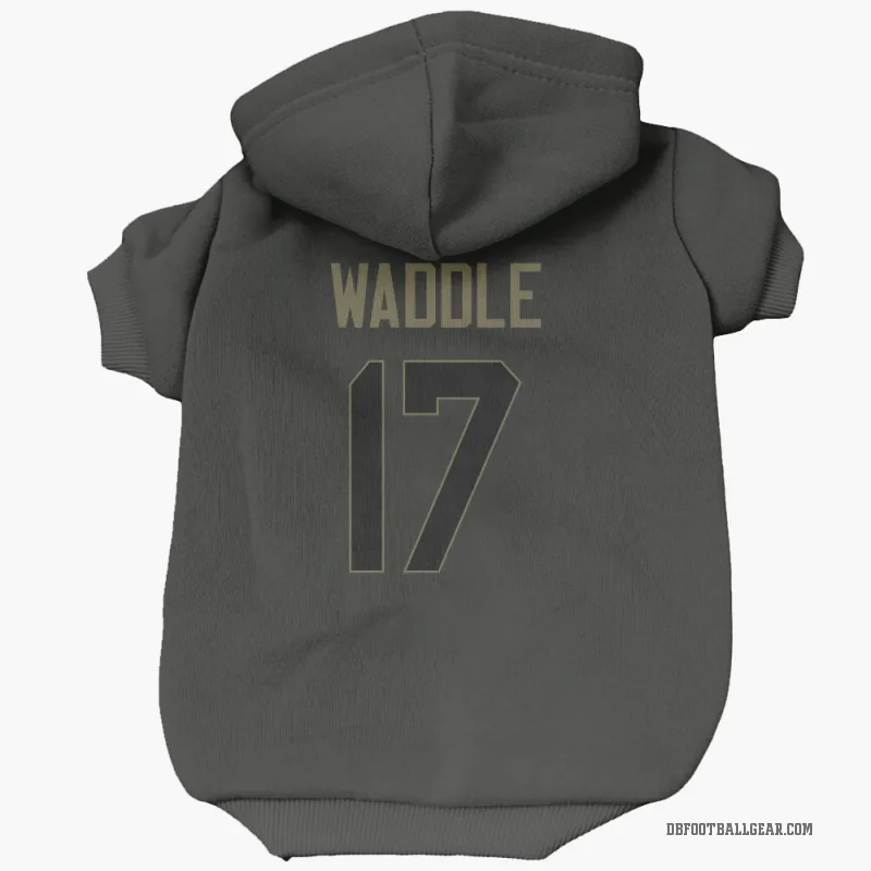 Jaylen Waddle  Black Denver Broncos  Service Cat & Dog Pet Hoodie