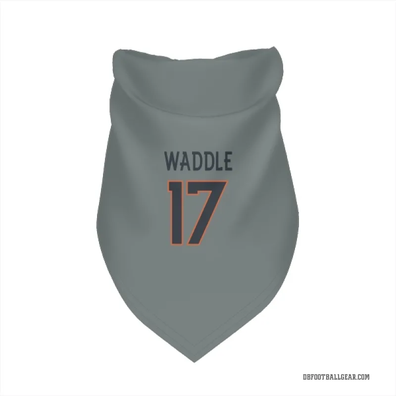 Jaylen Waddle  Gray Denver Broncos  Cat & Dog Pet Bandana