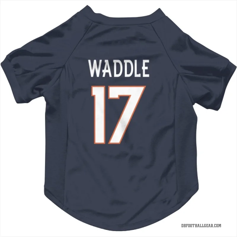 Jaylen Waddle  Navy Denver Broncos  Cat & Dog Pet Jersey