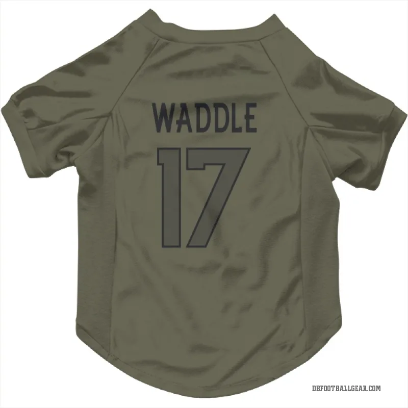 Jaylen Waddle  Olive Denver Broncos  Cat & Dog Pet Jersey