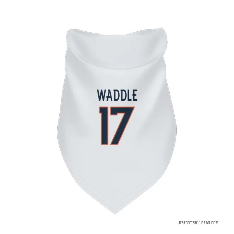 Jaylen Waddle  White Denver Broncos  Cat & Dog Pet Bandana