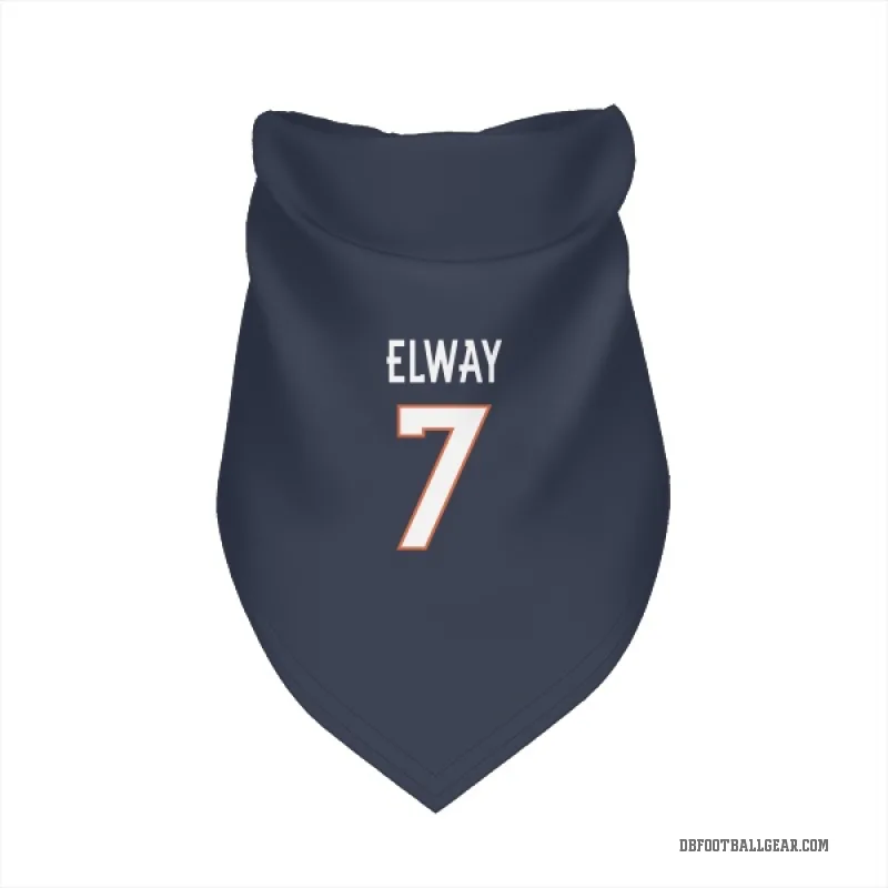 John Elway Navy Denver Broncos Cat & Dog Pet Bandana