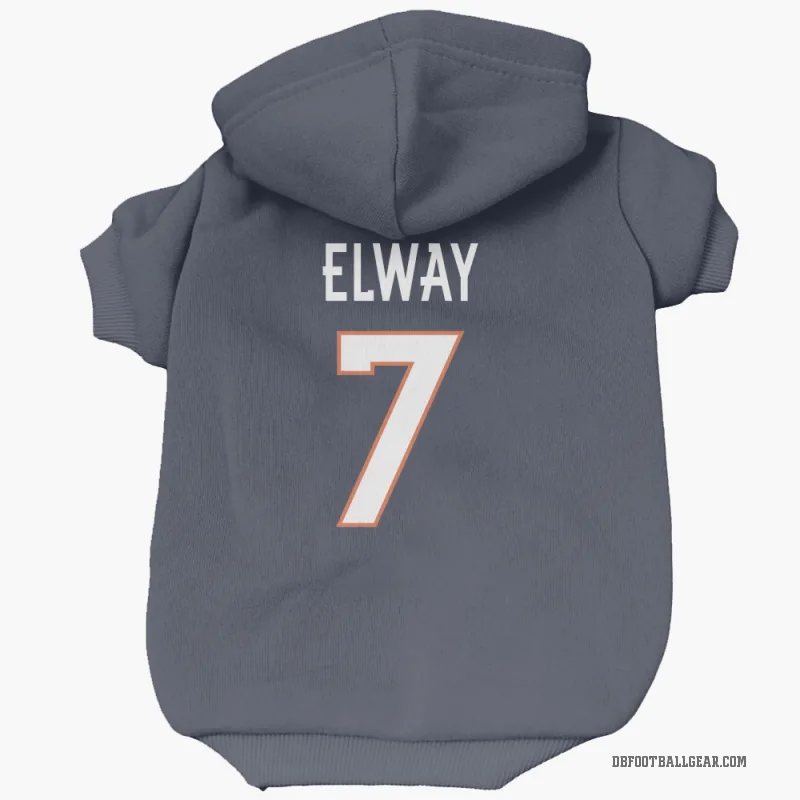 John Elway  Navy Denver Broncos  Cat & Dog Pet Hoodie