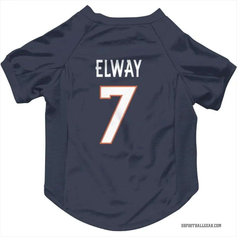 John Elway Navy Denver Broncos Cat & Dog Pet Jersey