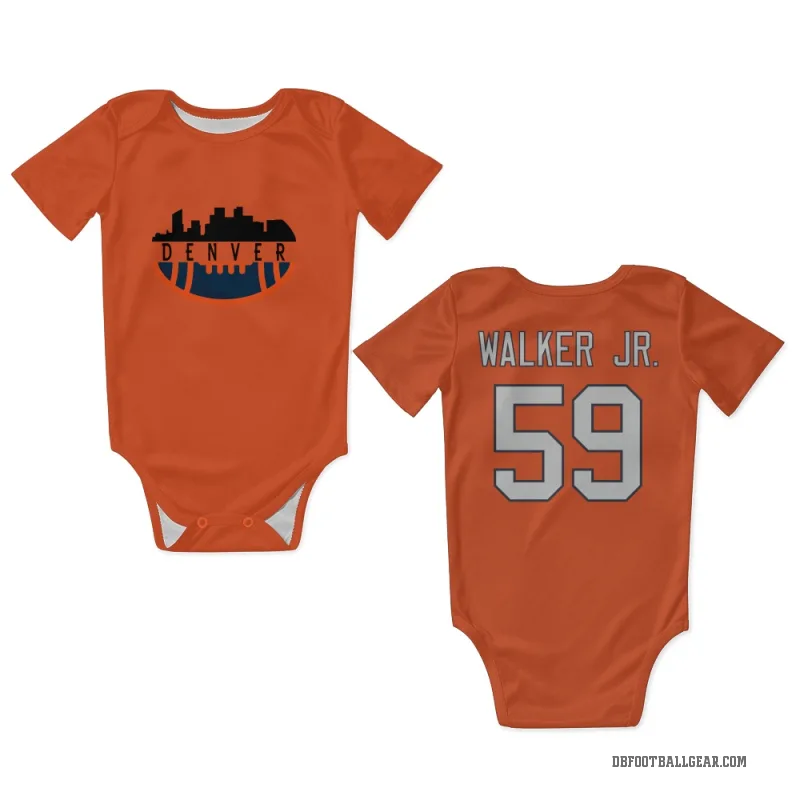 Johnny Walker Jr.  Orange Denver Broncos  Newborn & Infant Bodysuit