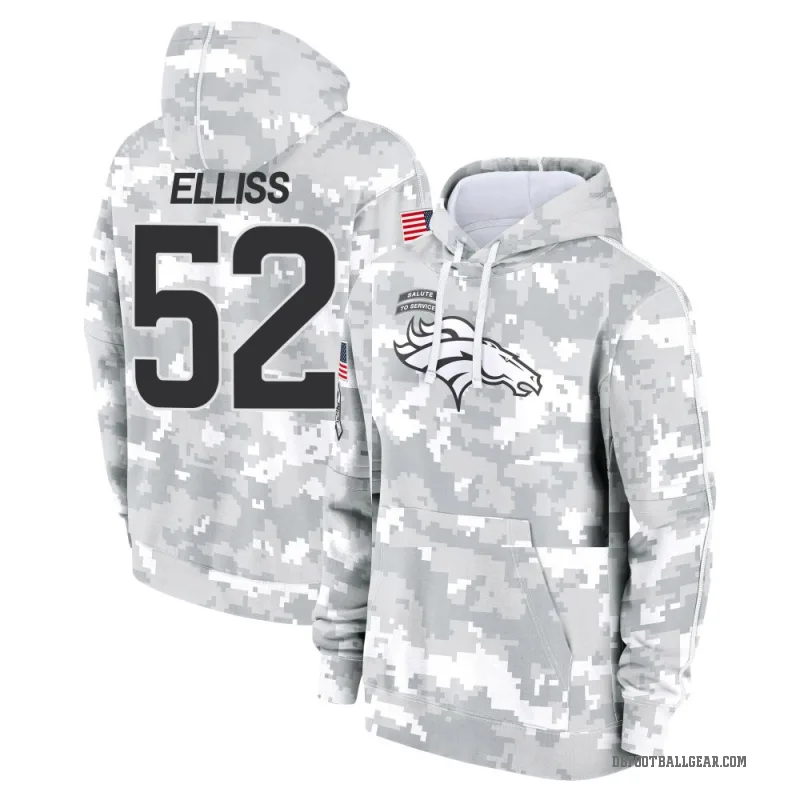 Jonah Elliss Men's Camo Denver Broncos Arctic 2024 Salute to Service Club Fleece Pullover Hoodie