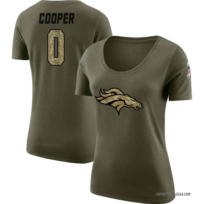Jonathon Cooper Women's Olive Denver Broncos Salute to Service Scoop Neck T-Shirt
