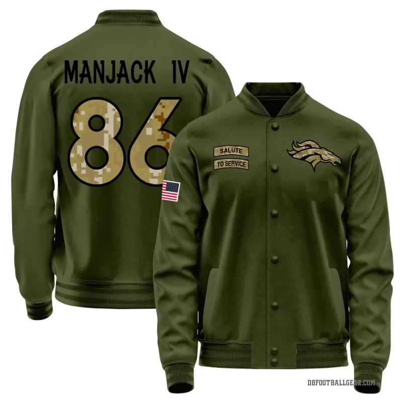 Joseph Manjack IV Men's Olive Denver Broncos Salute to Service Sideline Performance Jacket