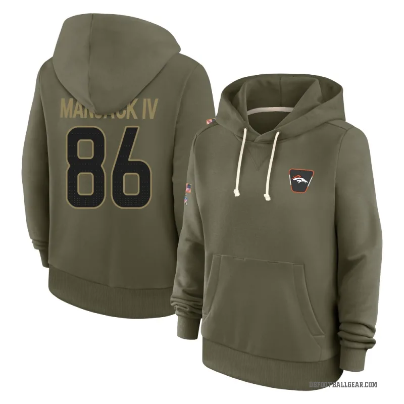Joseph Manjack IV Women's Olive Denver Broncos 2025 Salute to Service Hoodie