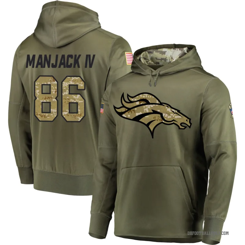 Joseph Manjack IV Youth Olive Denver Broncos Salute to Service Pullover Hoodie