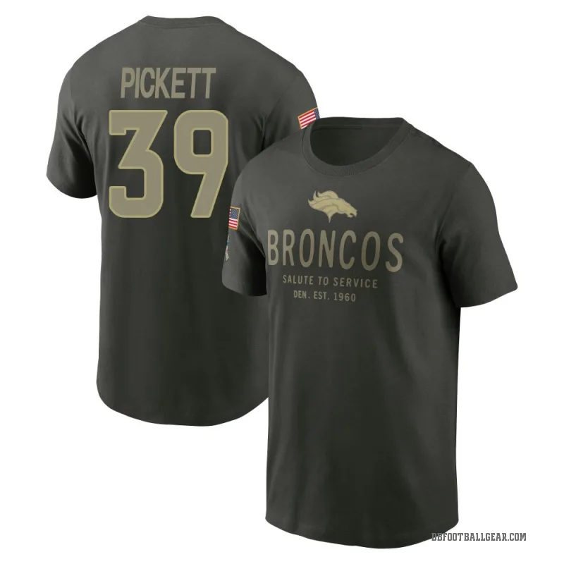 Joshua Pickett Youth Green Denver Broncos Forest/ 2025 Salute to Service Sideline Primary Edge T-Shirt