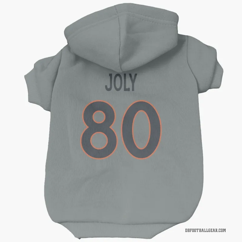 Justin Joly  Gray Denver Broncos  Cat & Dog Pet Hoodie