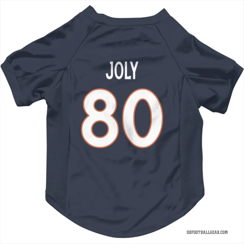 Justin Joly  Navy Denver Broncos  Cat & Dog Pet Jersey