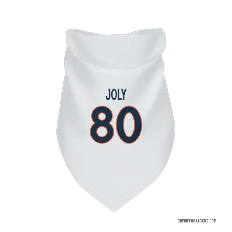 Justin Joly  White Denver Broncos  Cat & Dog Pet Bandana