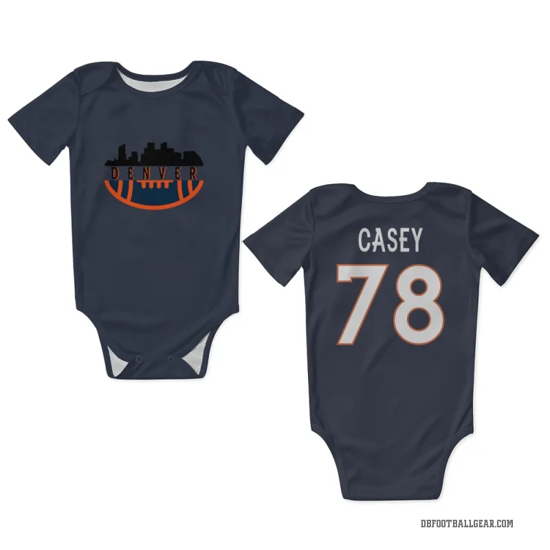 Kage Casey  Navy Denver Broncos  Newborn & Infant Bodysuit