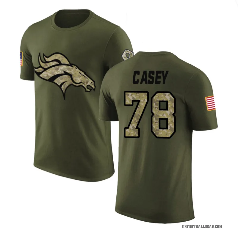 Kage Casey Youth Olive Denver Broncos Salute to Service T-Shirt