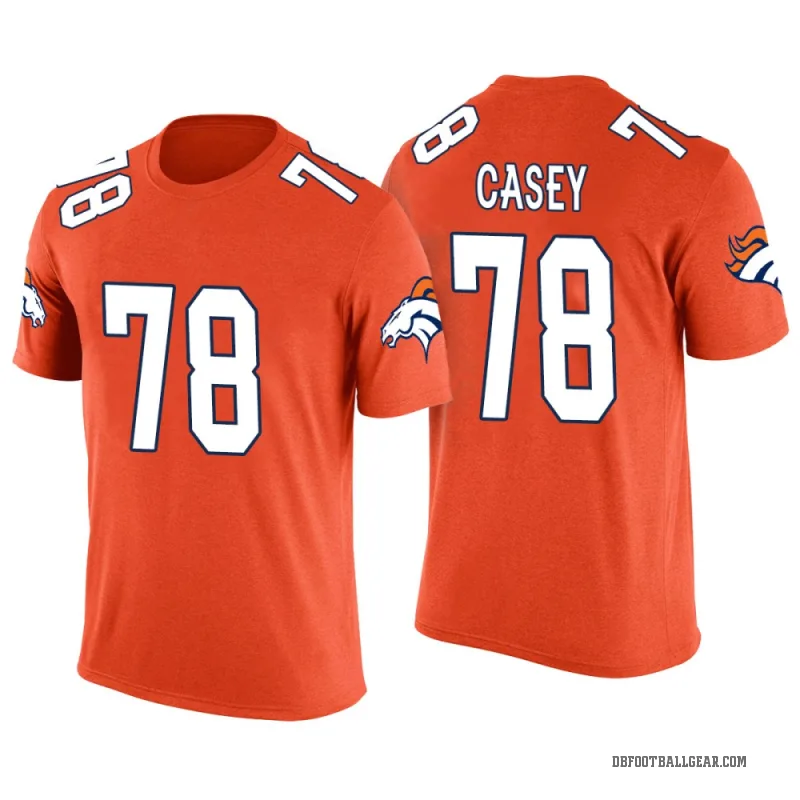 Kage Casey Youth Orange Denver Broncos Color Rush T-Shirt