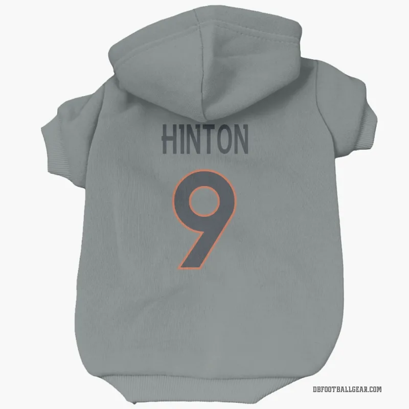 Kendall Hinton  Gray Denver Broncos  Cat & Dog Pet Hoodie