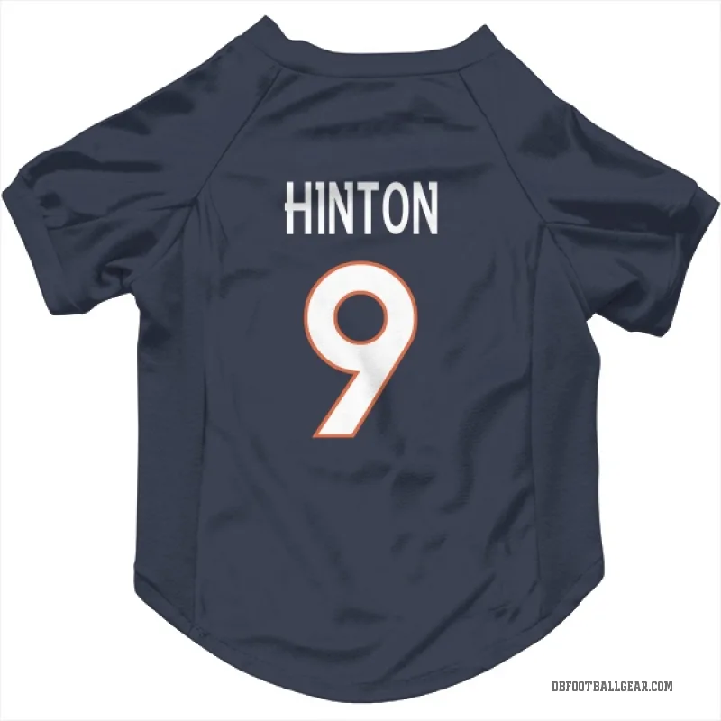 Kendall Hinton  Navy Denver Broncos  Cat & Dog Pet Jersey