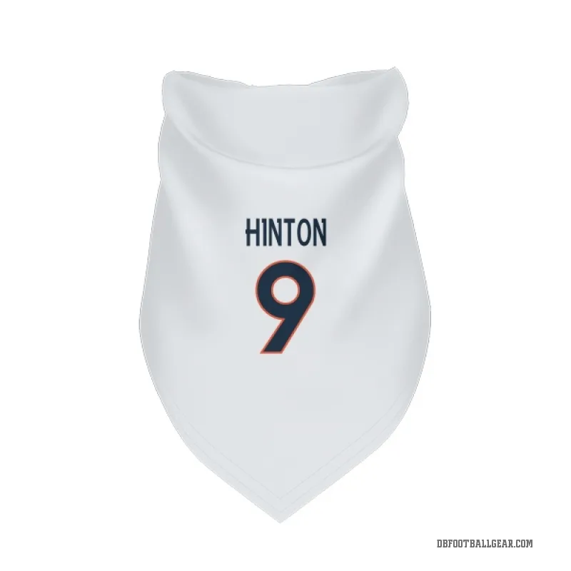 Kendall Hinton  White Denver Broncos  Cat & Dog Pet Bandana