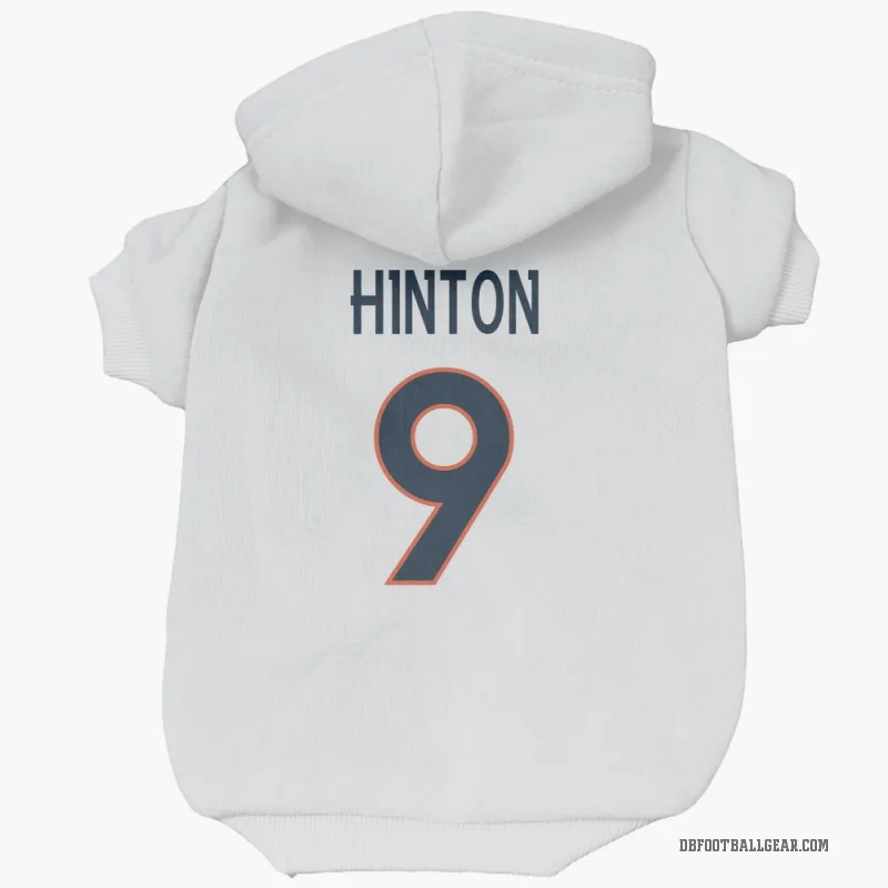 Kendall Hinton  White Denver Broncos  Cat & Dog Pet Hoodie
