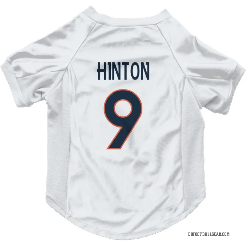 Kendall Hinton  White Denver Broncos  Cat & Dog Pet Jersey