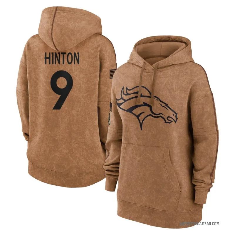 Kendall Hinton Women's Brown Denver Broncos 2023 Salute To Service Pullover Hoodie