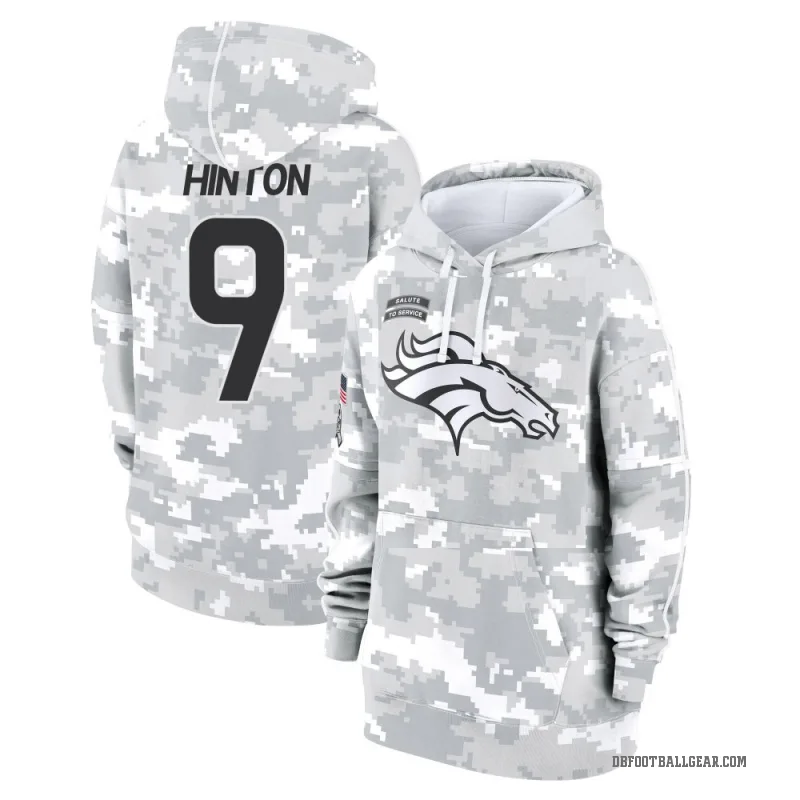 Kendall Hinton Women's Camo Denver Broncos Arctic 2024 Salute to Service Club Fleece Pullover Hoodie