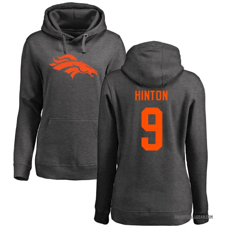 Kendall Hinton Women's Denver Broncos Pro Line by Branded Ash One Color Pullover Hoodie
