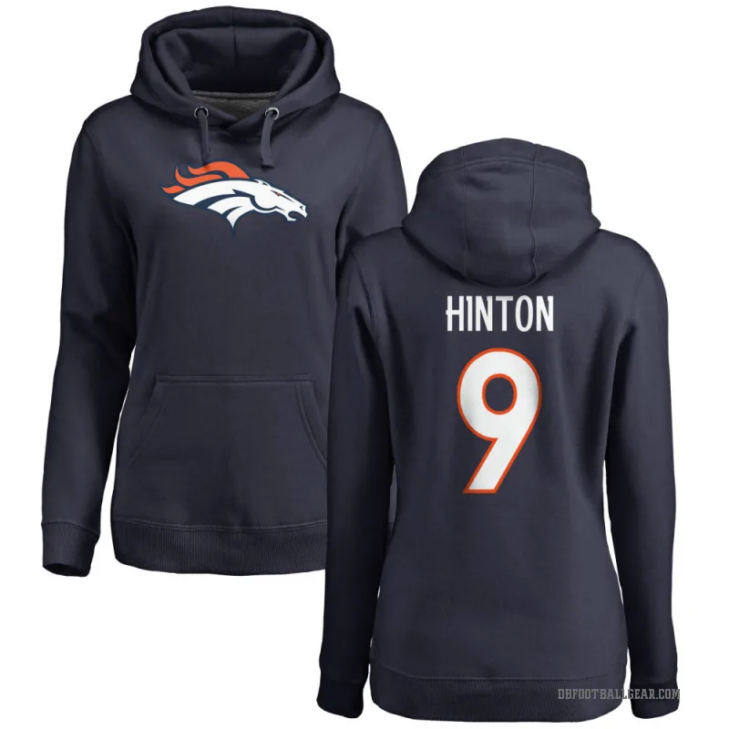Kendall Hinton Women's Navy Denver Broncos Pro Line Logo Pullover Hoodie