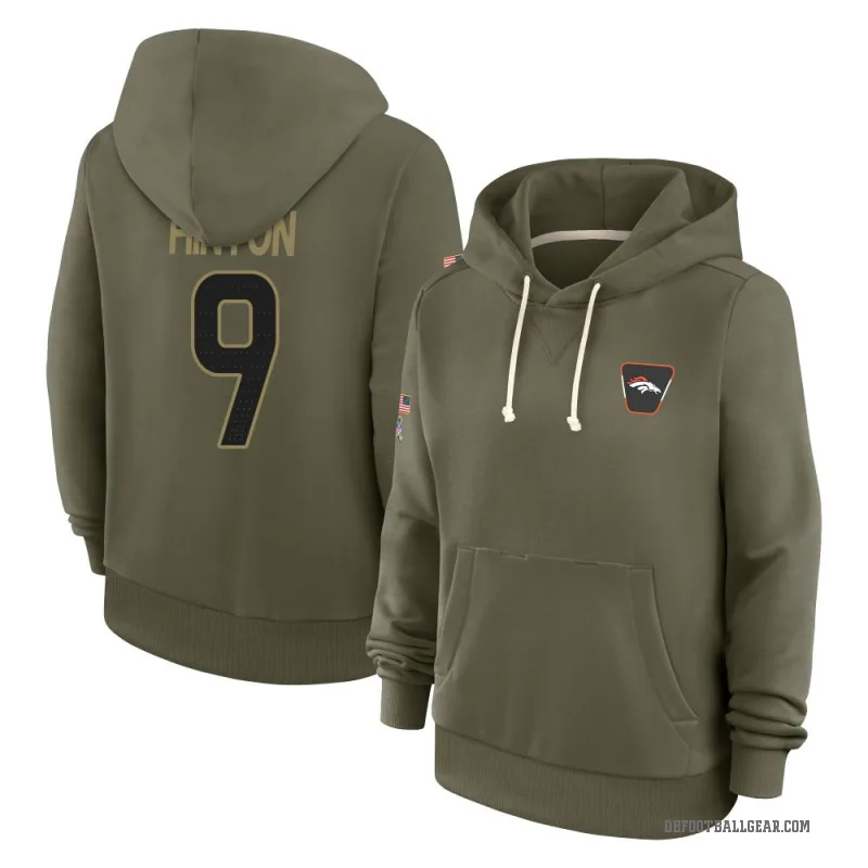 Kendall Hinton Women's Olive Denver Broncos 2025 Salute to Service Hoodie