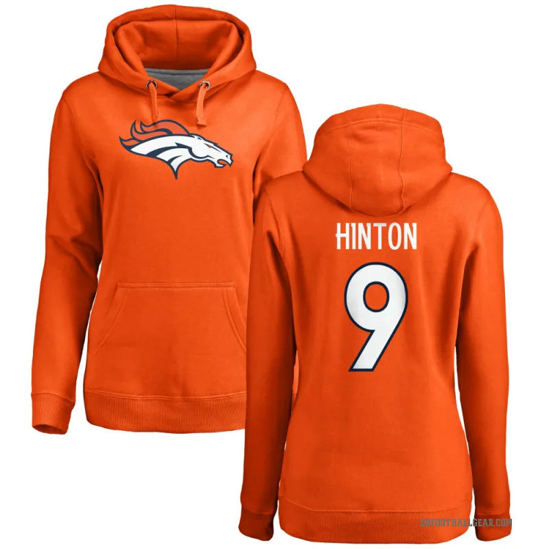 Kendall Hinton Women's Orange Denver Broncos Pro Line Logo Pullover Hoodie