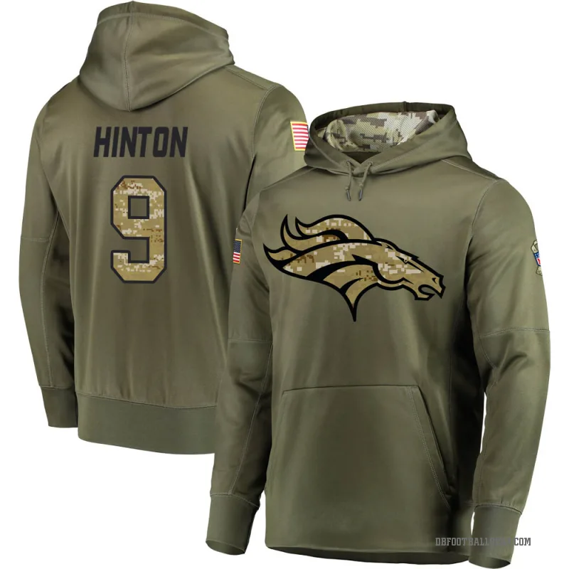 Kendall Hinton Youth Olive Denver Broncos Salute to Service Pullover Hoodie