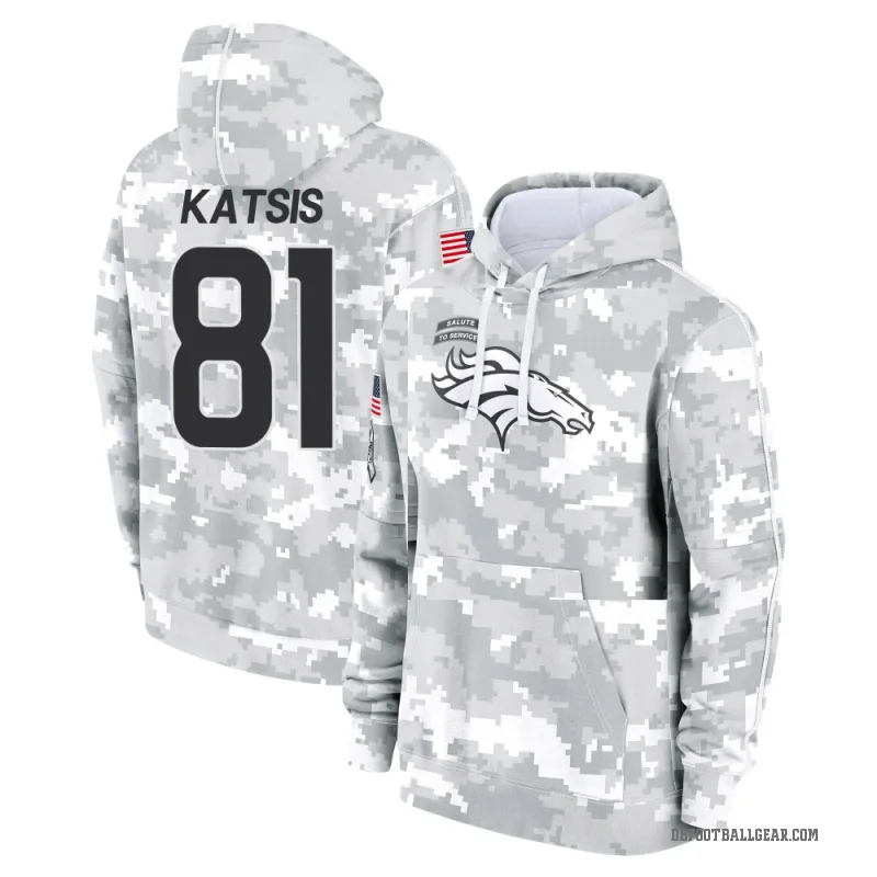 Kolbe Katsis Men's Camo Denver Broncos Arctic 2024 Salute to Service Club Fleece Pullover Hoodie