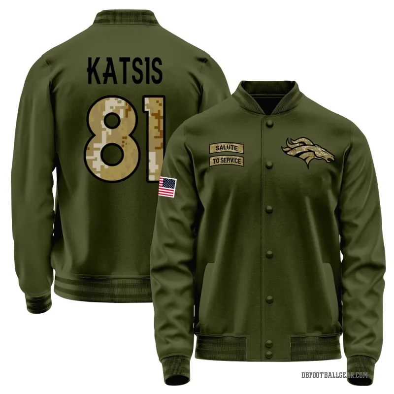 Kolbe Katsis Men's Olive Denver Broncos Salute to Service Sideline Performance Jacket