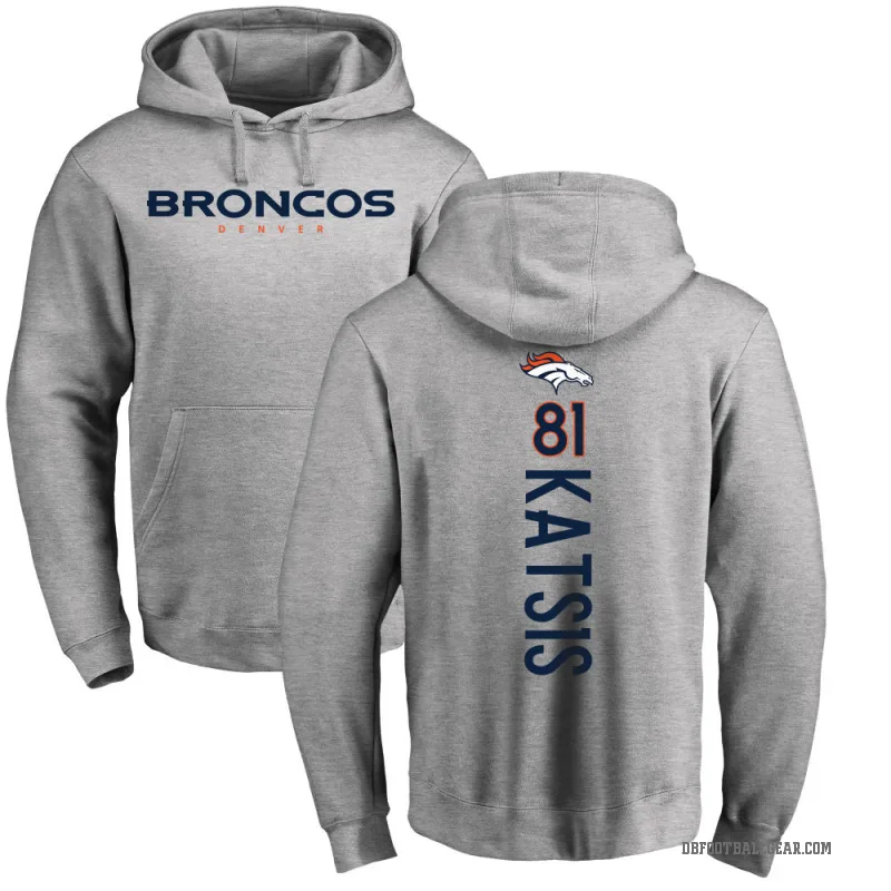 Kolbe Katsis Youth Denver Broncos Pro Line Ash Backer Pullover Hoodie