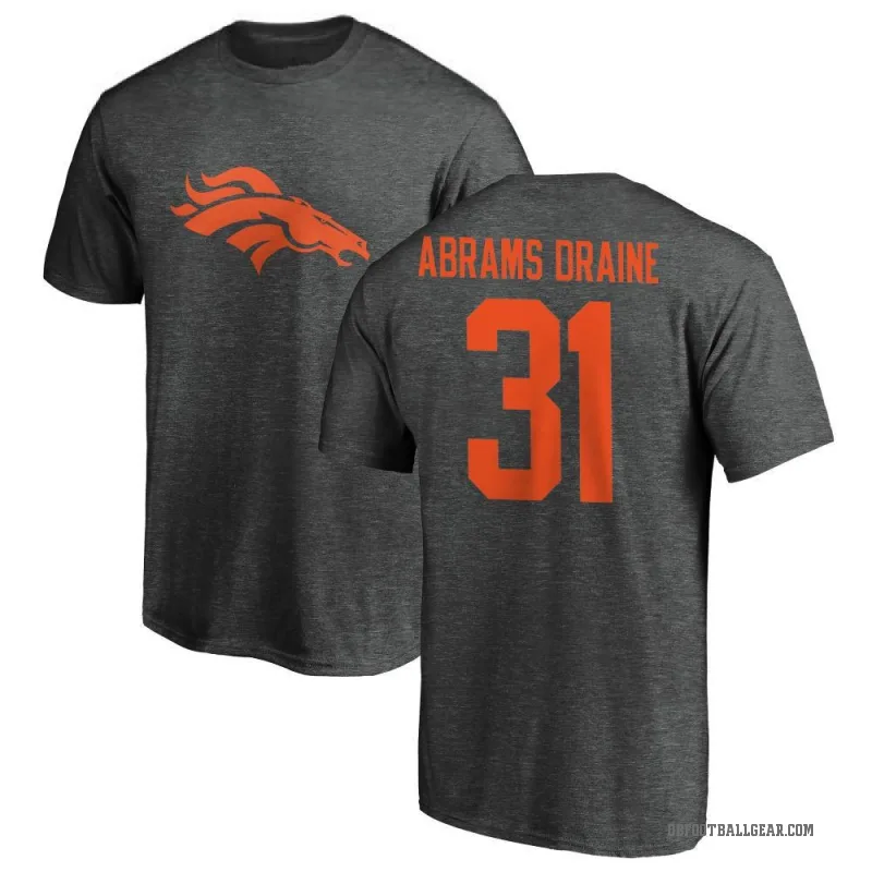 Kris Abrams-Draine Men's Ash Denver Broncos One Color T-Shirt -