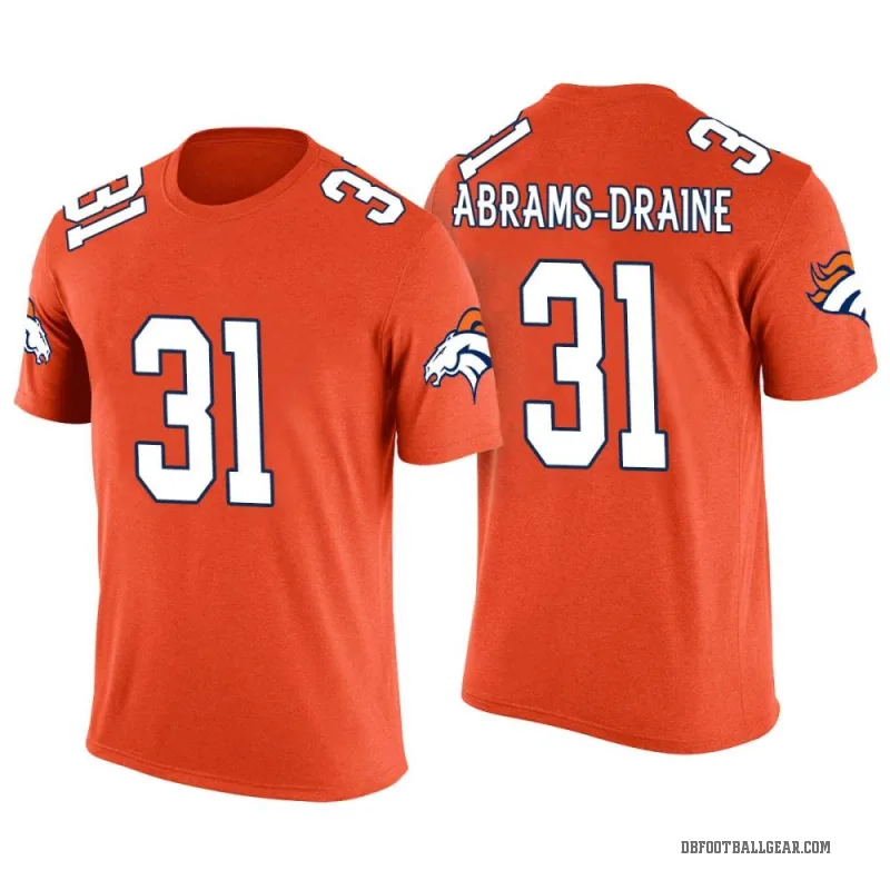 Kris Abrams-Draine Men's Orange Denver Broncos Color Rush T-Shirt