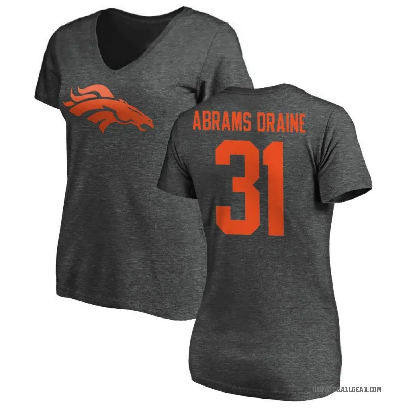 Kris Abrams-Draine Women's Ash Denver Broncos One Color T-Shirt -
