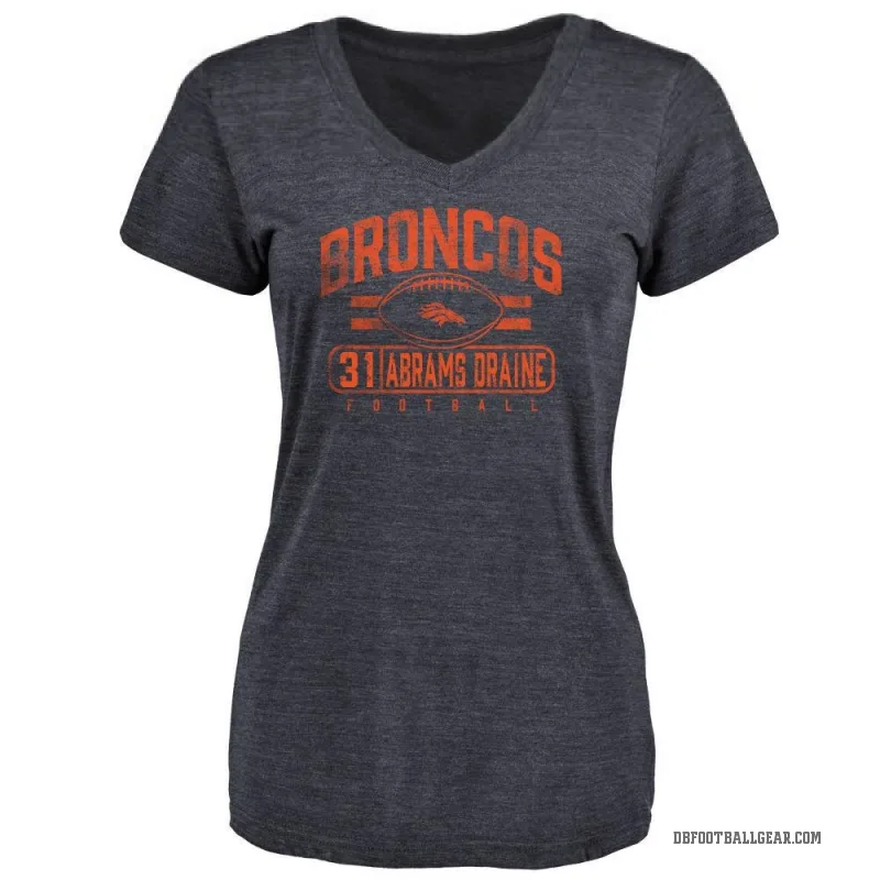 Kris Abrams-Draine Women's Navy Denver Broncos Flanker T-Shirt -