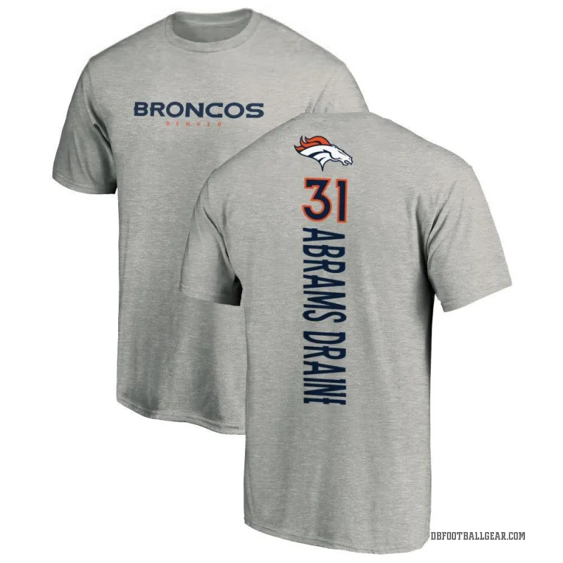 Kris Abrams-Draine Youth Ash Denver Broncos Backer T-Shirt -