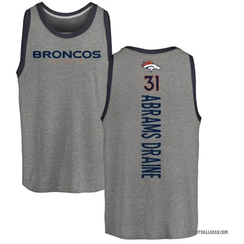 Kris Abrams-Draine Youth Ash Denver Broncos Backer Tank Top -