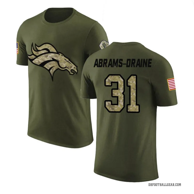 Kris Abrams-Draine Youth Olive Denver Broncos Salute to Service T-Shirt