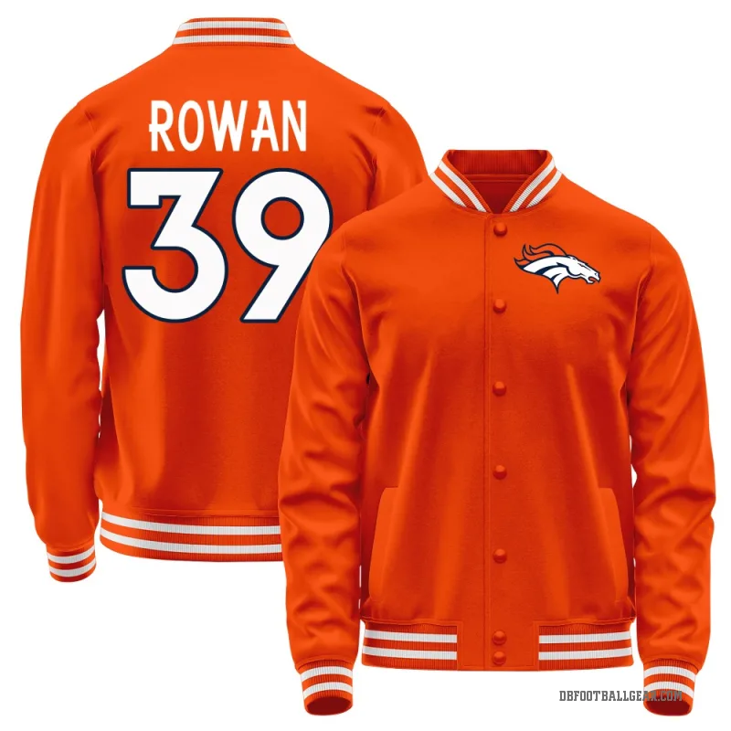 Kyrese Rowan Men's Orange Denver Broncos Full-Snap Jacket