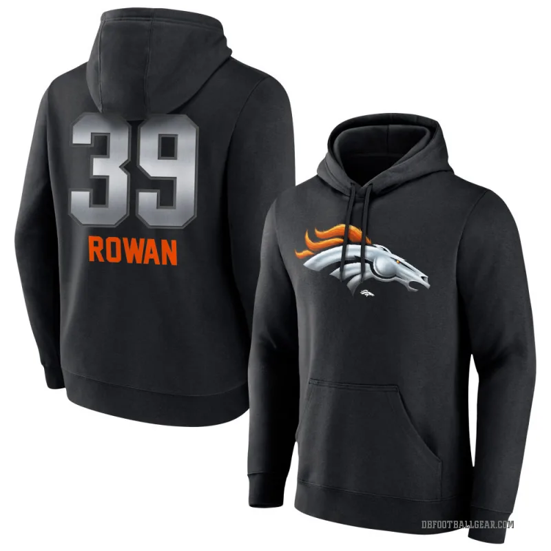 Kyrese Rowan Youth Black Denver Broncos Midnight Mascot Pullover Hoodie