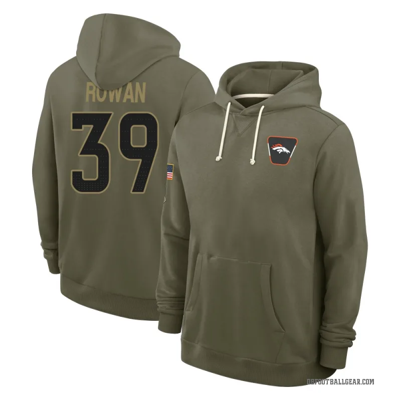 Kyrese Rowan Youth Olive Denver Broncos 2025 Salute to Service Hoodie