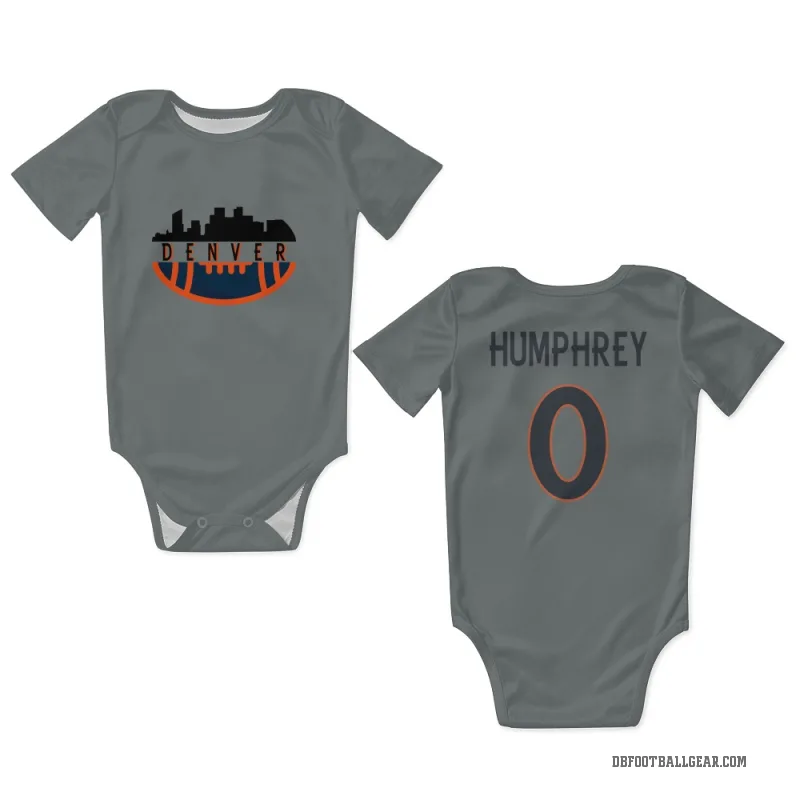 Lil'Jordan Humphrey  Gray Denver Broncos  Newborn & Infant Bodysuit