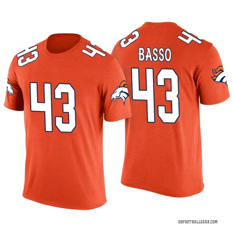 Luke Basso Youth Orange Denver Broncos Color Rush T-Shirt